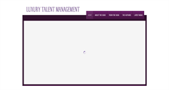 Desktop Screenshot of luxurytalentmanagement.com