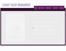 Tablet Screenshot of luxurytalentmanagement.com
